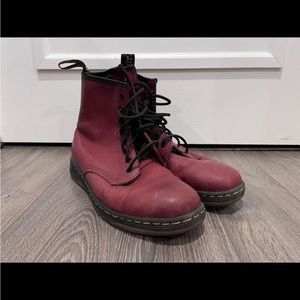 Doctor Marten Cherry Red Size 9 Women